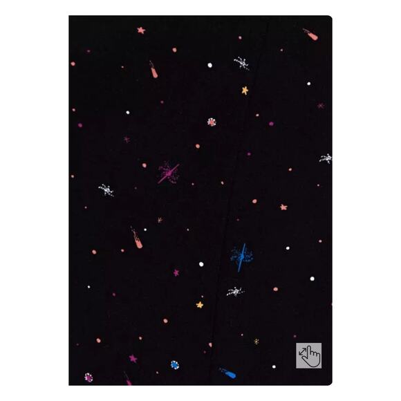 Torrid Super Soft Black Star Print Skater Mini Dress Sz.1 - Picture 5 of 16